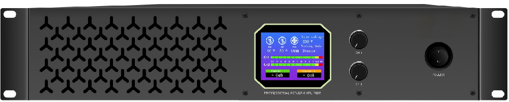 专业纯后级功率放大器2*1000W