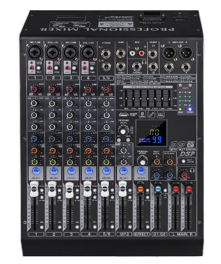 2编组6路调音台