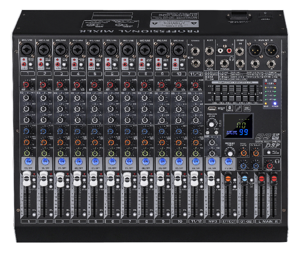 2编组12路调音台