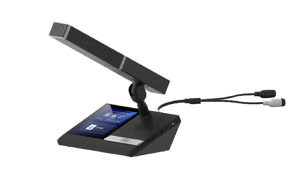 4寸有线触屏数字会议方管话筒