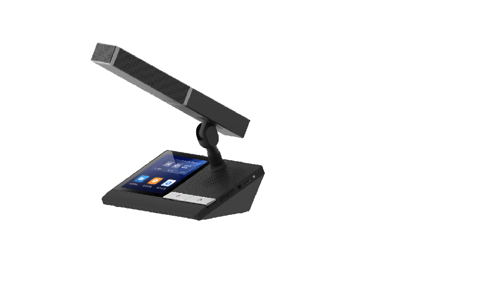 5G无线4寸触屏数字会议话筒方管单元